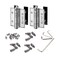 Waterson Heavy Duty Commercial Fully Adjustable Full Surface SelfClosing Gate Hinge 2Pack  K51P600 SASA1  Satin Brushed