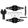 National Hardware N109306 V8420 Deluxe Strap Hinge Gate Kit in Black