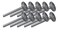 Ideal Security SK7171 Garage Door Rollers 2 inch Wheels with 10 BallBearings 4 inch stem Durable Steel 10 Pack