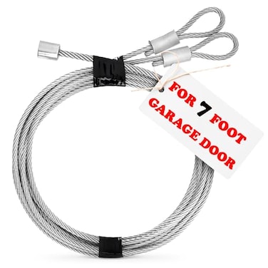 BURIUS Protech Garage Doors  Pair of 7 Garage Door Cable Replacement For Torsion SpringsLift Spring  Heavy Duty