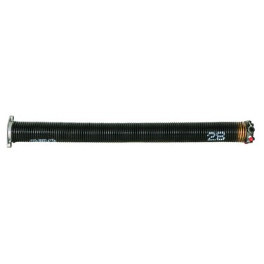 PrimeLine GD 12322 Garage Door Torsion Spring 250 inch x 2 inch x 28 inch Gold Left Hand Wind Black