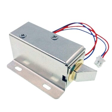 JZK DC 12V Electric Solenoid Lock Lock for Security System Safes Door Cabinet