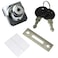 RLECS Door Single Glass Lock with Keyed AlikeCabinet Display Showcase Door Push Glass Locks Zinc Alloy Furniture Hardware Fittings Single