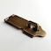 Runningfish Solid Bronze Padlock Hasp Heavy Duty Door Clasp Safety Lock Latch for Antique Modern Furniture Drawers Cabinet Doors 35inch Bronze