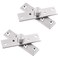 Tiberham 360 Degree Door Pivot Hinge 2Pcs Stainless Steel Rotation Hidden Door Centre Shaft Pivot Hinges Heavy Duty Concealed Rotating Door Hinge with Fixing Screws 3 x 07 Inches