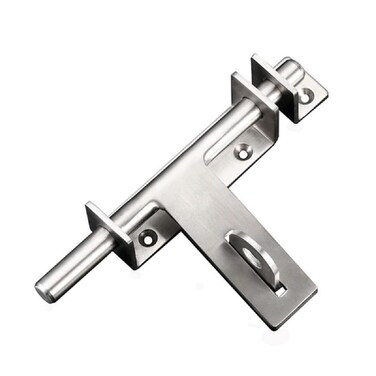 WANLIAN 304 Stainless Steel Sliding Door Latch with Padlock Hole Brushed Finish