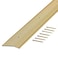 MD Building Products 79004 Fluted  78Inch by 36Inch Carpet Trim Satin Brass