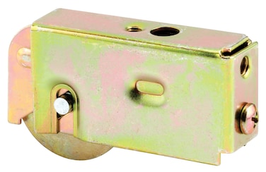 PrimeLine D 1563 Sliding Door Roller Assembly with 112 inch Steel Ball Bearing Yellow zinc