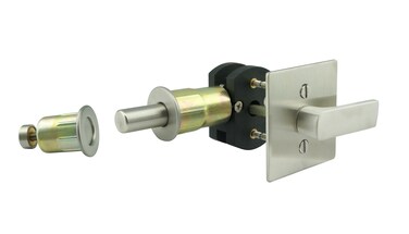 INOX EC1315BD431232D 312 BS TT15 ADA Turn Barn Door Privacy Lock with Square Rose 35 Face Satin Stainless Steel