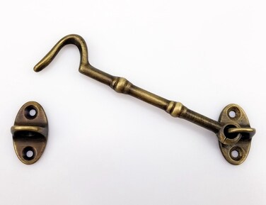 Runningfish Heavy Duty Copper Door Latch gate latches Rustic Design Cabin Hook Latch Door Lock