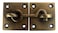 Nesha Design Components Antique Style Cabin Door Gate Hook with Back Plates by