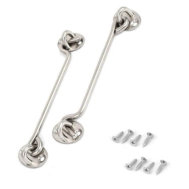 Rannb Hook Eye Latch 8inch Length Cabin Hook  2pcs