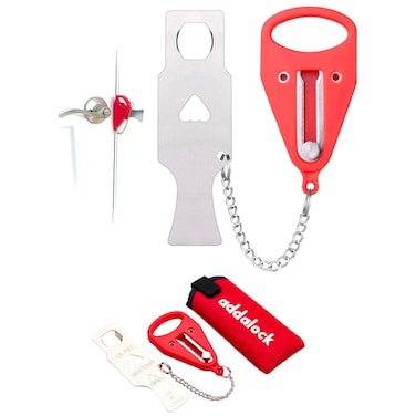 Addalock  1 Piece The Original Portable Door Lock Travel Lock AirBNB Lock School Lockdown Lock