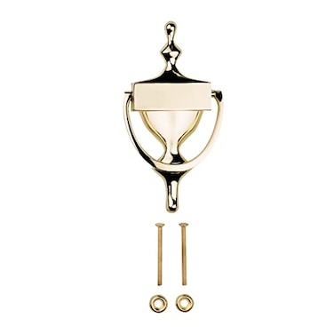 National Hardware N336216 Door Knocker in Brass 7 7