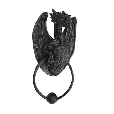 Pacific Giftware 7 Inch Dragon Gargoyle Bust Resin Door Knocker Statue Figurine