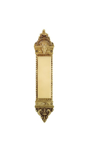 Nostalgic Warehouse New Orleans Push Plate Small Polished Brass