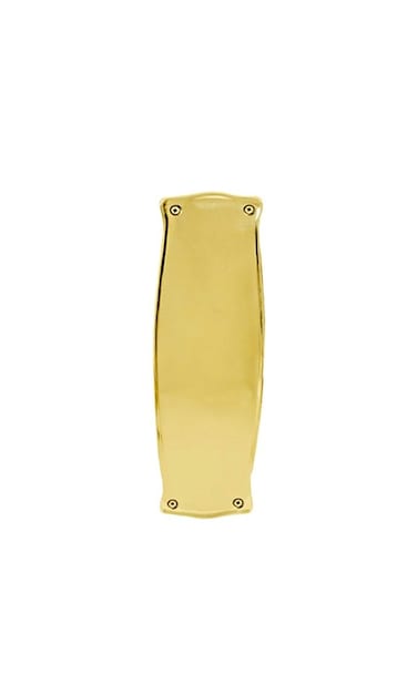 Nostalgic Warehouse Prairie Push Plate Polished Brass