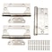 Sipery 304 Stainless Steel Door Hinges Set 4x3x25 Non Mortise Mute Door Hinges Ball Bearing Hinges 3Pcs