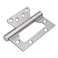 VOLUKA 6 Pack NonMortise Door Hinges  Easy to Install 4  3 Stainless Steel Door Hinges  Smooth Movement and Heavy Duty Silver