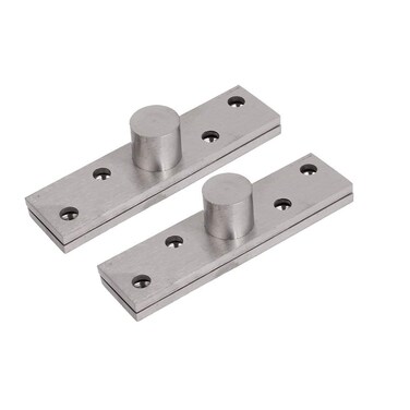 Ranbo Hidden Door Center Hung Pivot Set360 Degree Concealed Rotating Door Pivot Hinge Stainless Steel Brushed Finish Hardware 2 pcs 95 x 19 mm