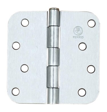 Penrod Door Hinges  Satin Nickel  4 inch with 58 inch Radius  2 Pack