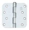Penrod Door Hinges  Satin Nickel  4 inch with 58 inch Radius  2 Pack