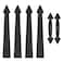 WINSOON Magnetic Garage Door Decorative Hardware Set of 6 Curb Appeal Faux Hinges and Handles Accents Hardware Kit Black