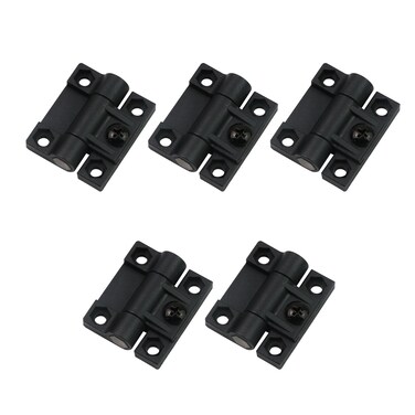 Tulead ABS Nylon Hinges Door Hinge Black Gate Hinges Adjustable Self Closing Hinge Pack of 5