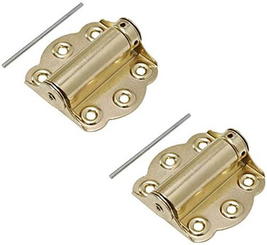Litepak Adjustable Screen Door Hinge Professional Grade Hardware SelfClosing Easy Install 2 Pack Polished Brass