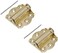 Litepak Adjustable Screen Door Hinge Professional Grade Hardware SelfClosing Easy Install 2 Pack Polished Brass