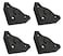 Adonai HardwareBamah Black Antique Iron LCorner Black Powder Coated Supplied as 4 Pieces per Pack