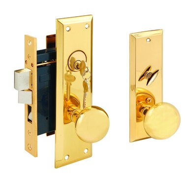 Segal SE 26010 Entrance Mortise Lockset 212 inch Backset Wrought Solid Finish Polished Brass