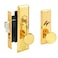 Segal SE 26010 Entrance Mortise Lockset 212 inch Backset Wrought Solid Finish Polished Brass