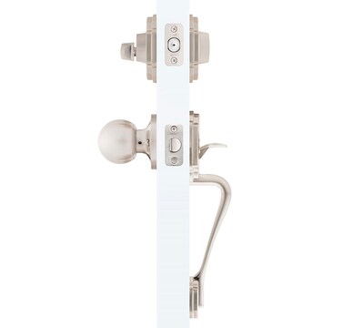 AMG and Enchante Accessories Complete Exterior Keyed Entrance Handleset Lock Door BALL