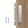 Orgerphy 12 Inch Stainless Barn Door Handle Set  Stainless 12 inch Round Heavy Duty Solid 304 Stainless Gate Pull Handle  for Barn Door Gates Garages Sheds