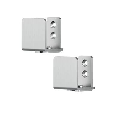 JUBEST Stainless Steel Floor Guide Wall Mount Sliding Barn Door Hardware Up to 134W 178H Set of 2