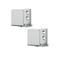 JUBEST Stainless Steel Floor Guide Wall Mount Sliding Barn Door Hardware Up to 134W 178H Set of 2
