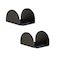 JUBEST 2 Pack Matte Black Floor Guide Floor Mount Sliding Barn Door Hardware Up to 11316W 138H