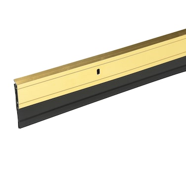 Frost King A6236GAH Heavy Duty Door Sweep 36 In L X 2 In W Aluminum 2 x 36 Brite Gold