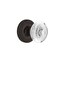 Nostalgic Warehouse 750914 Rope Rosette Double Dummy Crystal Egg  Dart Door Knob Timeless Bronze