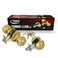 Grip Tight Tools Grip Tight Tools Entry Doorknob Combo Lock Set with Deadbolt  6 Keys Total Black