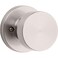 Kwikset Pismo Dummy Door Knob Single Sided Handle for Closets French Double Doors and Pantry Satin Nickel NonTurning Interior PushPull Door Knob with Microban Protection