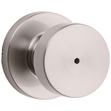 Kwikset 97300933 Pismo Door Knob Round Satin Nickel