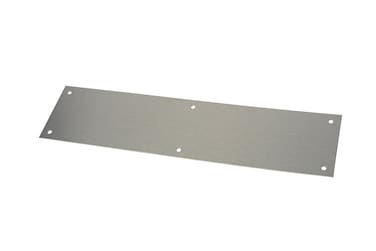 Rockwood 70A32D Stainless Steel Standard Push Plate Four Beveled Edges 12 Height x 3 Width x 0050 Thick Satin Finish