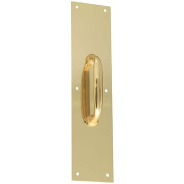 National Hardware V1984 312by15Inch Pull Plate Brass