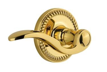 Grandeur Newport Rosette with Left Handed Bellagio Lever Passage  2375 Lifetime Brass