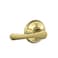 SCHLAGE Avila Lever NonTurning Lock Bright Brass F170 VLA 605