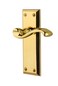 Grandeur Fifth Avenue Plate with Portofino Lever Double Dummy Polished Brass