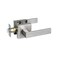 Keyed Entry Lever Lock for Exterior Door and Front Door Heavy Duty Lever Door Lock Handle Satin Nickel Finish HTL01SNCP 1 Pack Silver HTL01SNPS1P