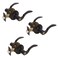 Dynasty Hardware MON0012P Monterey Front Door Entry Lever Lockset Aged Oil Rubbed Bronze  3 Pack  Keyed Alike